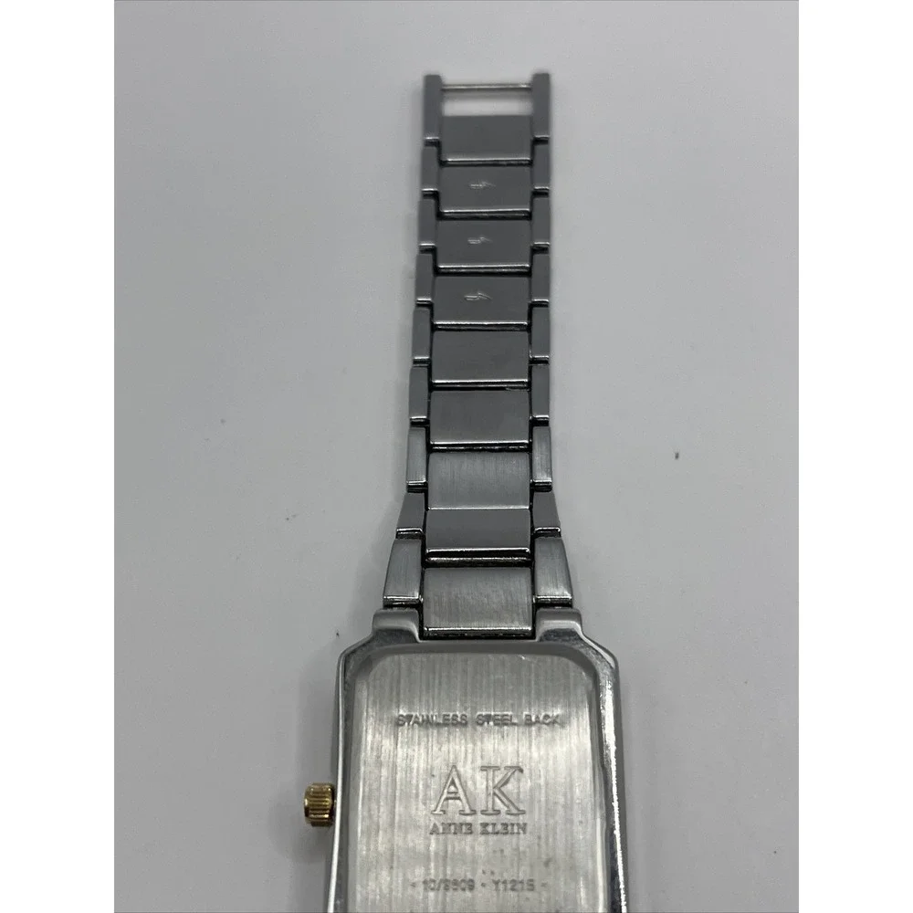 Anne Klein Women's MOP Dial Quartz Watch Swarovski Crystals 10/9609- New Battery